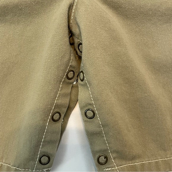 Baby Guess Infant Boys Khaki Green Overalls Sz 6 months - Picture 6 of 6